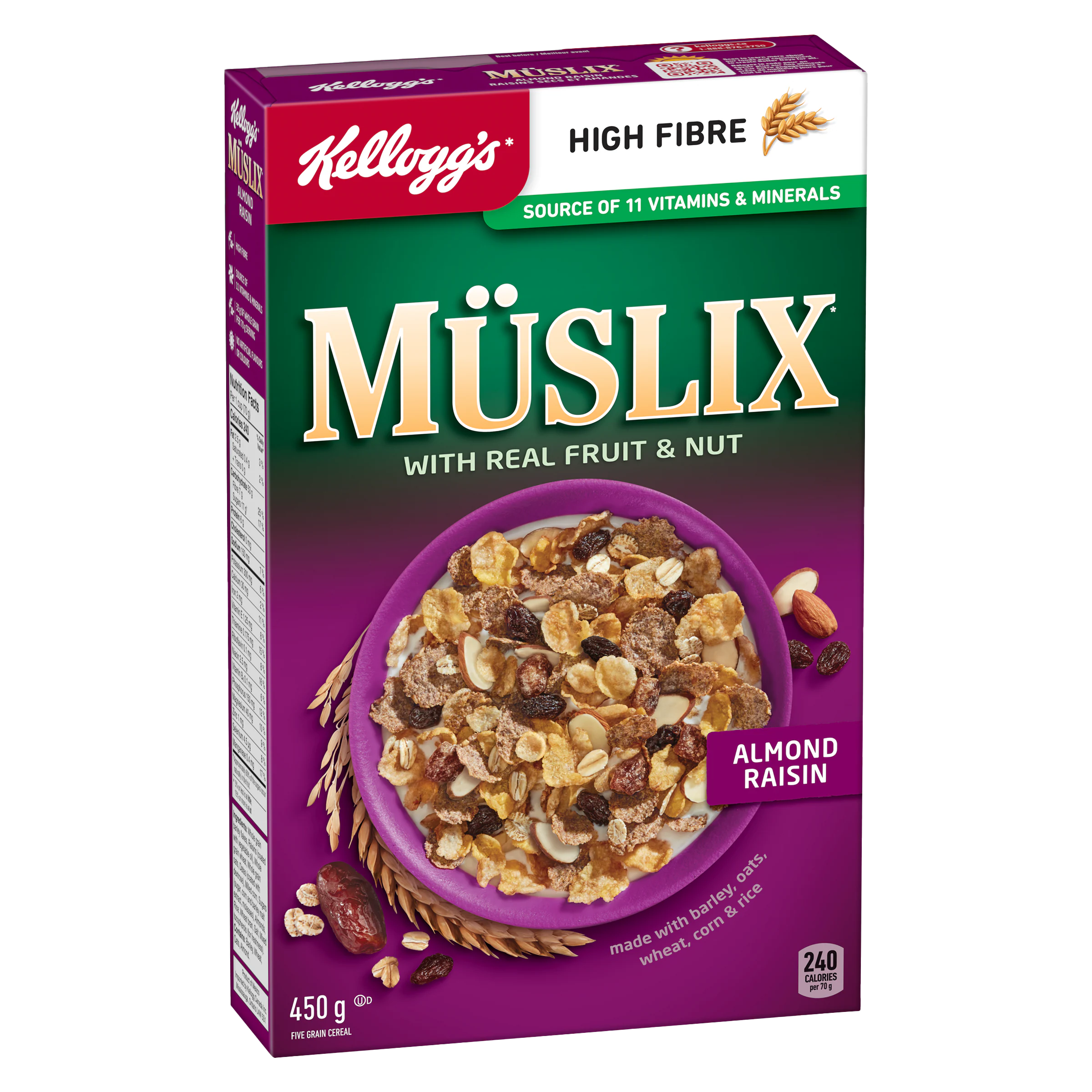 Muslix Cereal Box